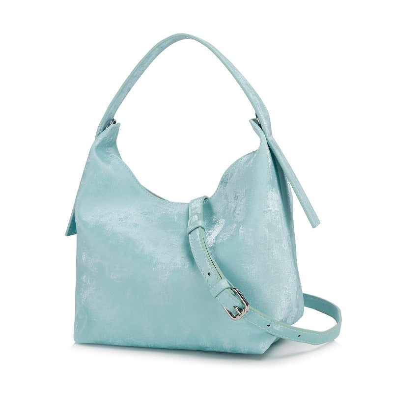 New Chinese Style National Style Satin Lunch Box Bag Niche Satin Gradient Handbag Crossbody Bag Versatile Women's Bag