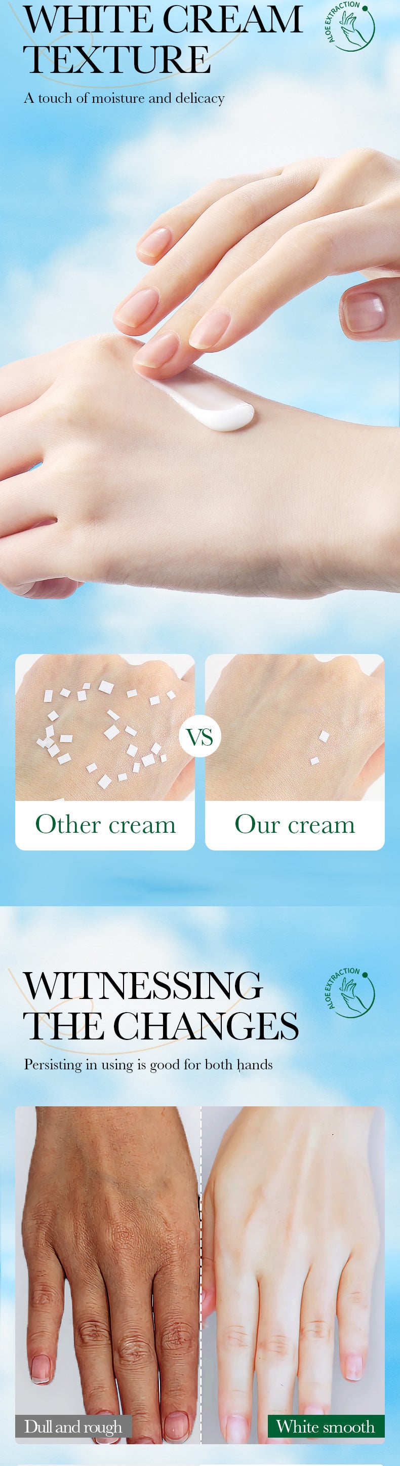 泵头护手霜450克 SADOER 维生素C芦荟美白大容量跨境批发