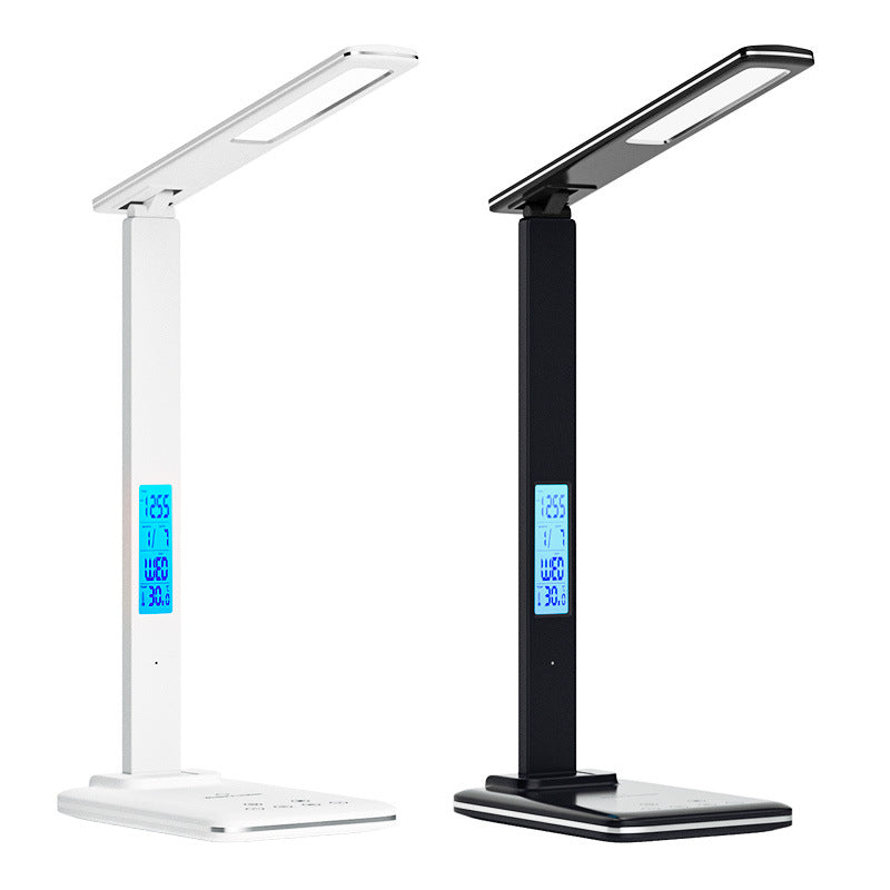 Multifunctional Eye Protection Desk Lamp Smart Touch Foldable Timer15Wireless Charging Office Dimmable Reading Business Desk Lamp