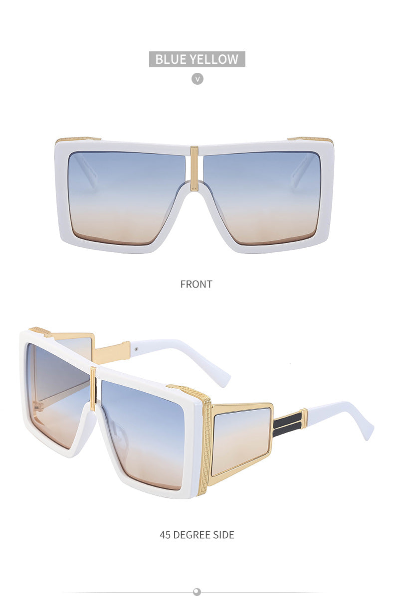 New Steampunk Style Sun Protection Sunglasses for Women, Full Coverage, Men's Trendy European and American Wholesale