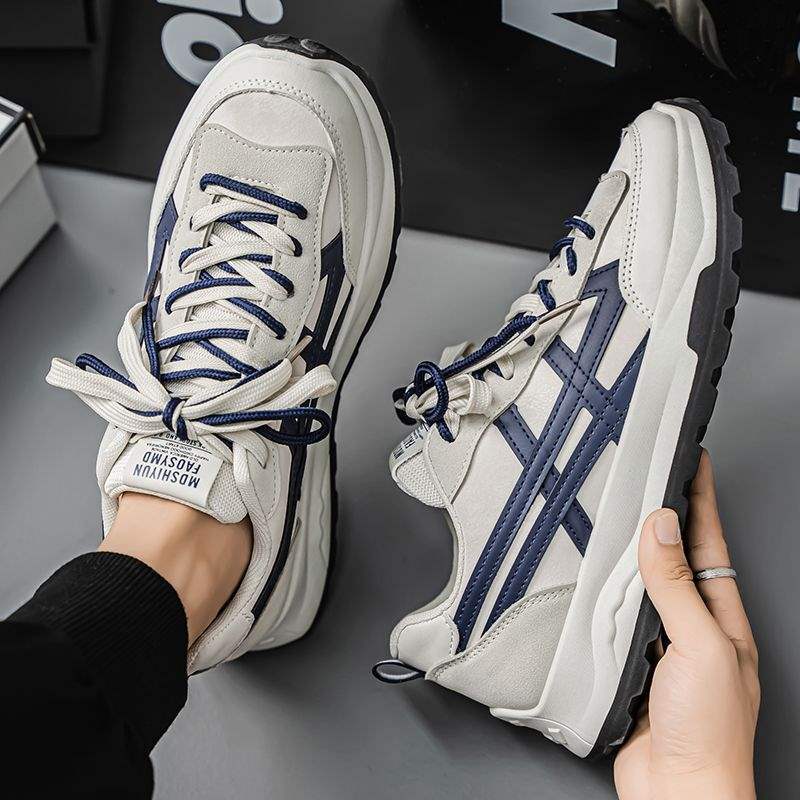 Spring men's shoes2025New Dad Shoes for Men, Youth Casual Running Thick-Soled Sports Trendy Shoes, Sneakers