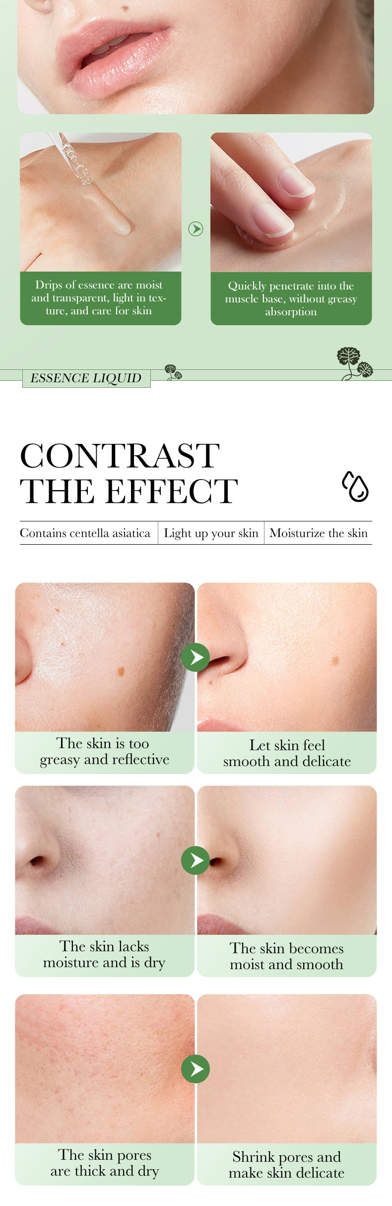 Centella Asiatica Essence30ml BIOAOUA Moisturizing and Hydrating Wholesale for Cross-Border Trade