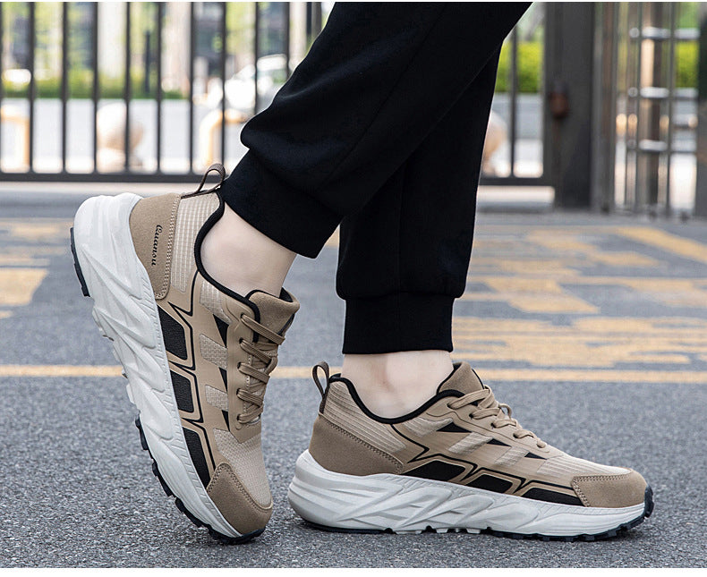 Breathable Casual Versatile Sneakers2024Autumn New Anti-Slip Running Shoes for Teenagers Lightweight Shock-Absorbing Trendy Shoes