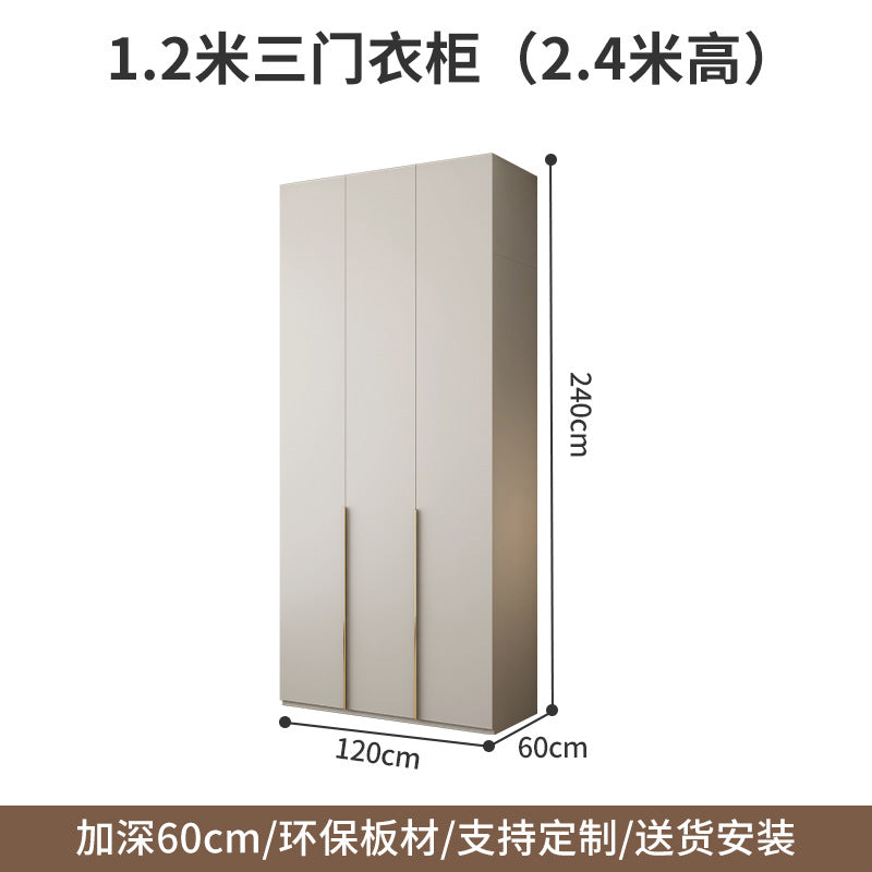 Wardrobe Solid Wood Hanging Area Multi-Bedroom Home Eco-Board Children's Room Corner Computer Desk Desk Cabinet Integrated Wardrobe