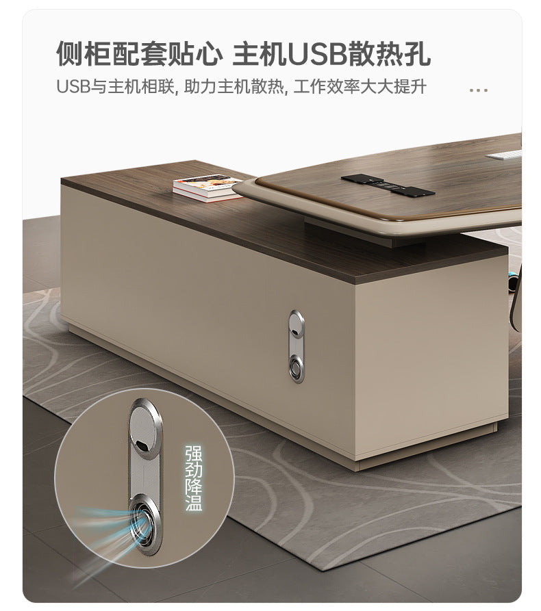 Office Desk Boss Desk Simple Modern Executive Desk Office Desk Office Chair Set Manager Desk President Desk