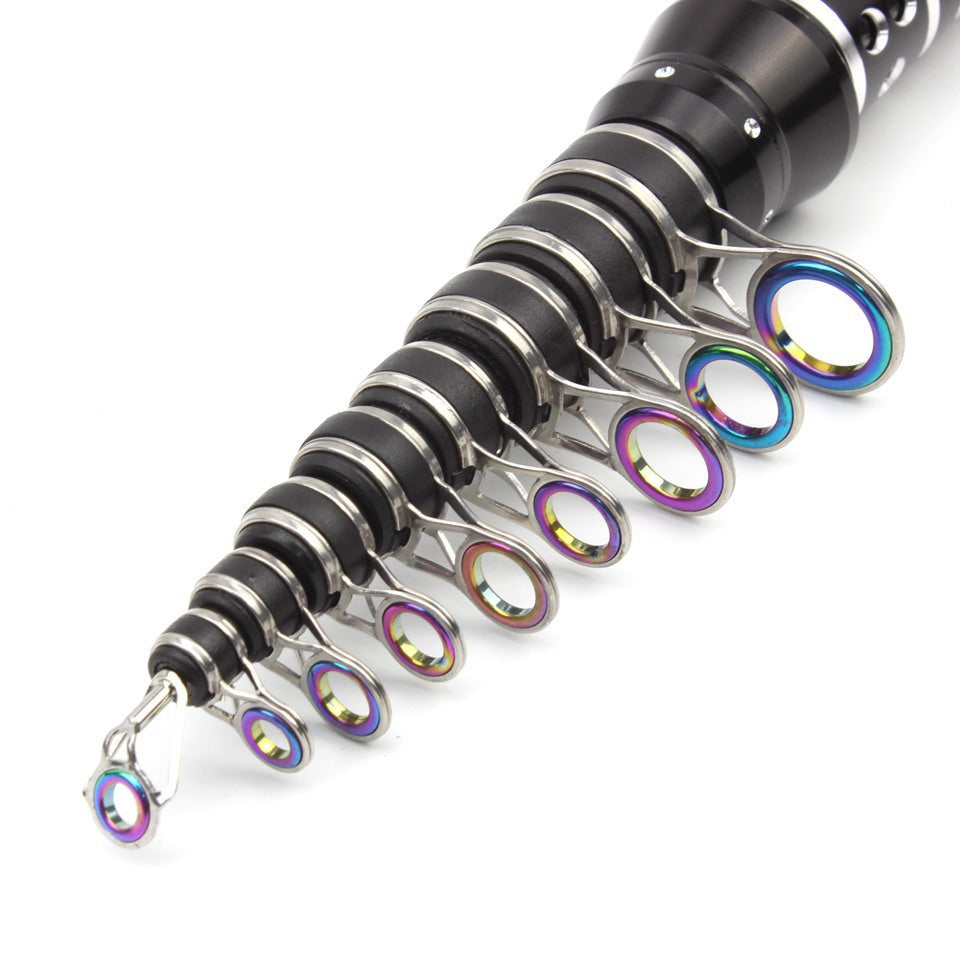 An ultra-short mini sea rod, telescopic lure rod that can be placed in a backpack