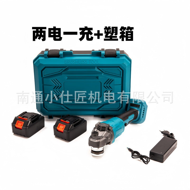 Cross-Border Dropshipping Foreign Trade AliExpress Model Brushless Lithium Battery Angle Grinder Rechargeable Handheld Household Cutting Angle Grinder