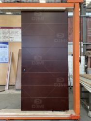 American Black Walnut Solid Wood Exterior Entrance Doors External Wooden Main Door for House Modern Exterior Front Entry Doors