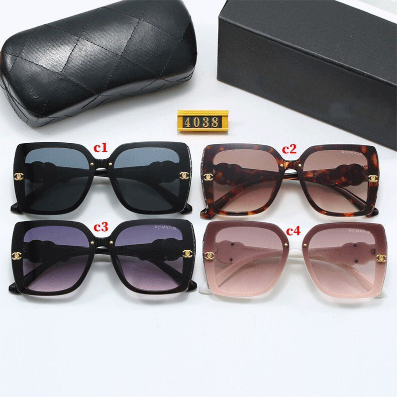 Xiangjia New Large Frame Glasses Fashion Trend Street Style Sunglasses Outdoor Travel UV Protection Sunglasses