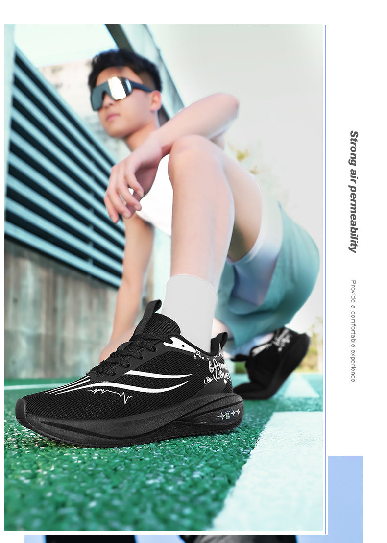 Autumn Winter New Style Feidian Carbon Plate Cushioning Rebound Sports Shoes Casual Fashion Men's Shoes Couple Breathable Comfortable Running Shoes