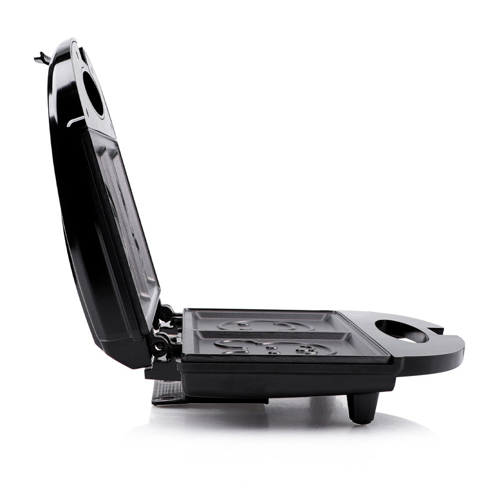 EU Standard Smiling Face Machine Sandwich Bread Baking Cute Toaster Household Multi-Functional Toasting Machine R.251