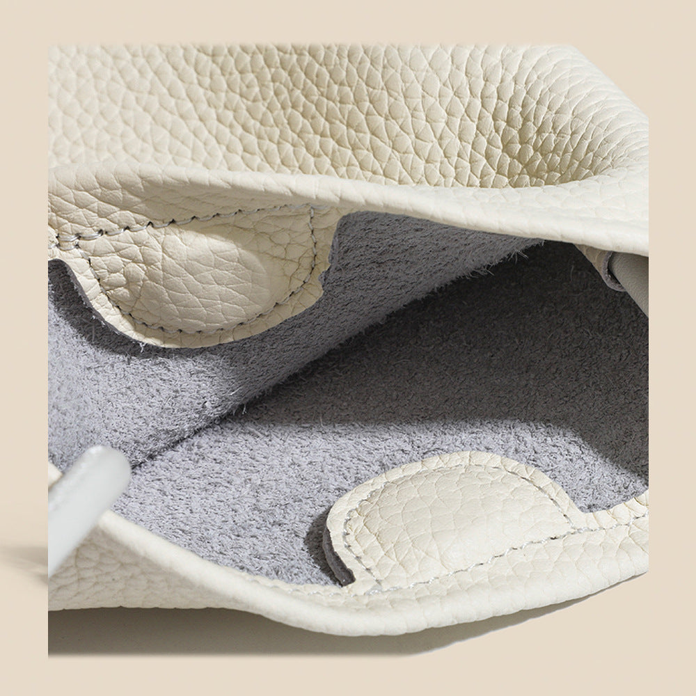 Mini Genuine Leather Phone Bag for Women togo Top Grain Leather Small Square Bag2025New Fashion Simple Versatile Crossbody Bag