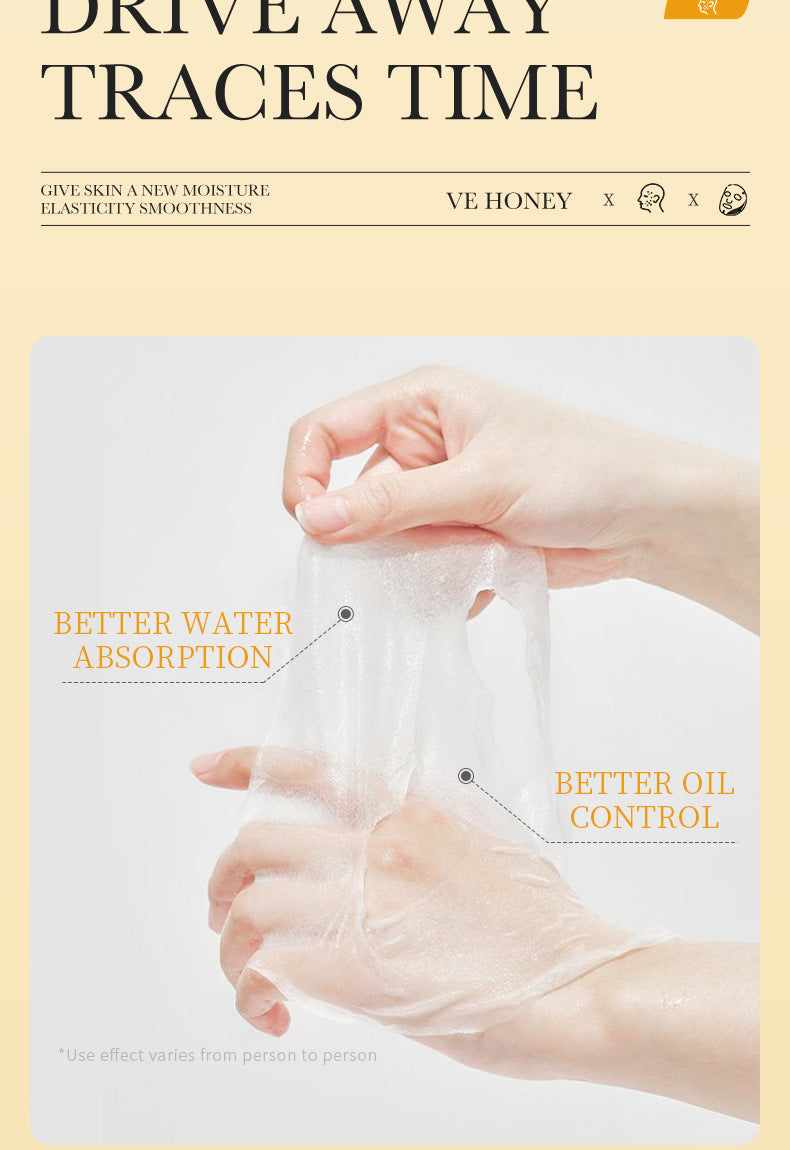 BIOAOUA Vitamin E Honey Mask Hydrating Moisturizing Repair Brightening Mask Wholesale 10 Pieces