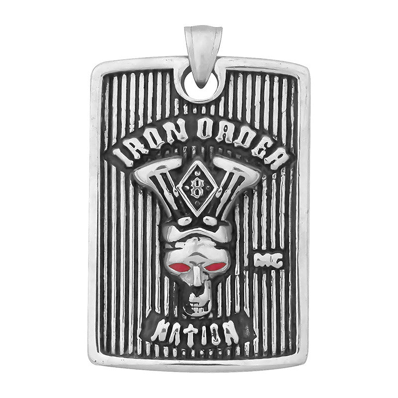 New Fashion European and American Style Titanium Steel Pendant Necklace Trendy Punk Accessories Personalized Jewelry Wholesale