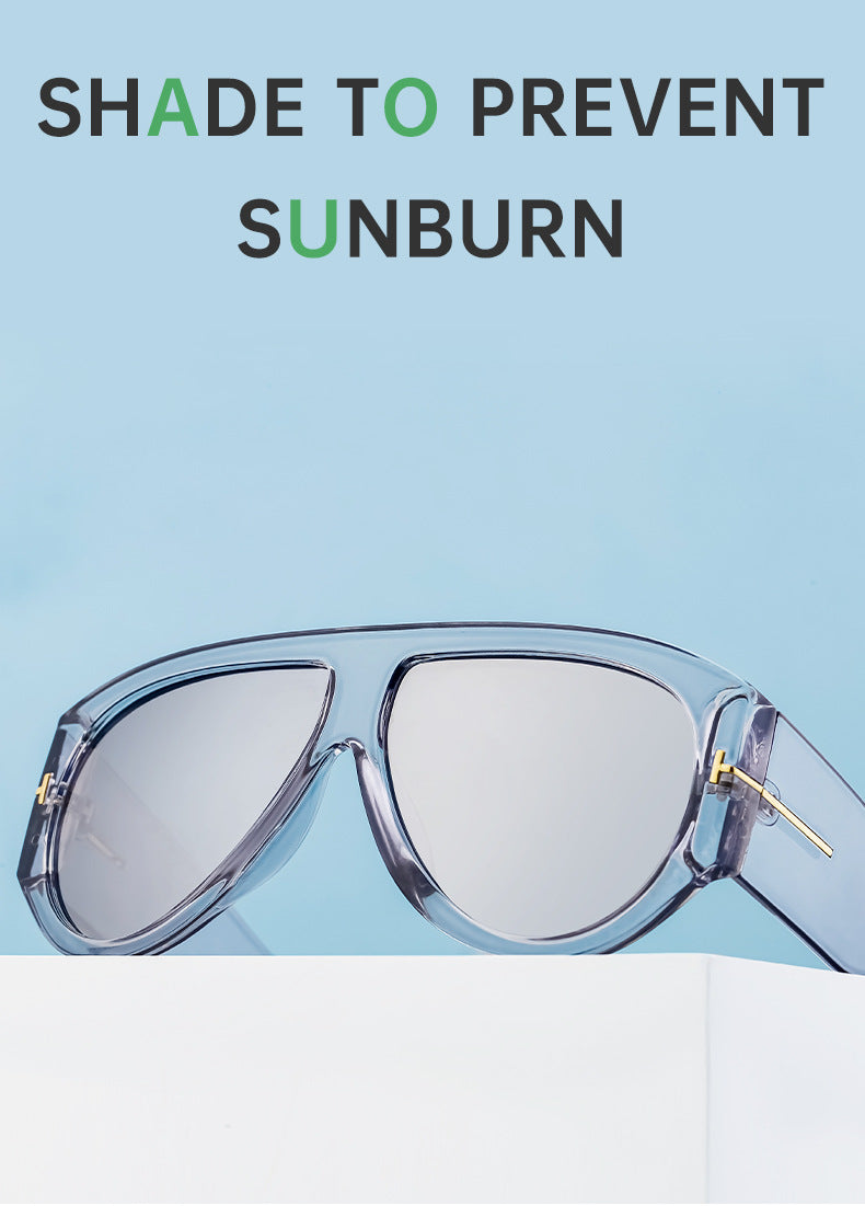 Large Frame Toad Sunglasses for Women Trendy European and American New Fashion Full Frame Sunglasses UV Protection Sun Glasses sunglasses