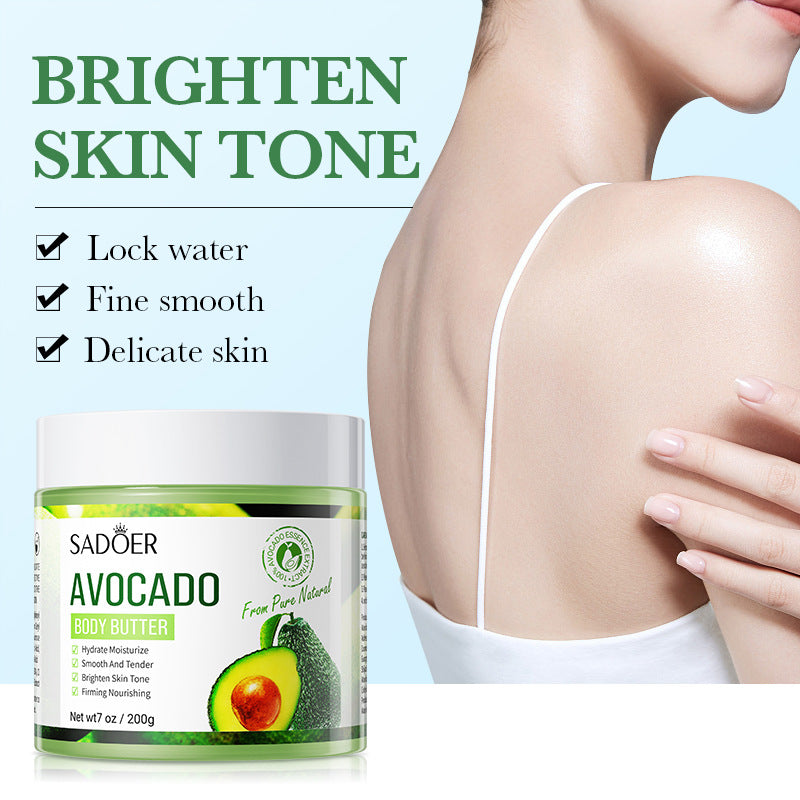 Full English Plant Body Lotion SADOER Avocado Moisturizing Rose Butter Body Lotion  Wholesale