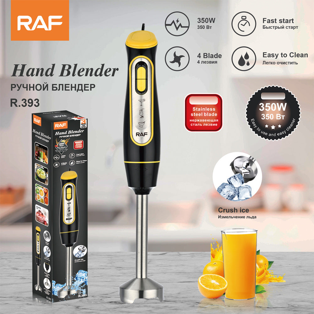 RAF EU Standard Portable Household Food Blender Handheld Electric Stainless Steel Cooking Stick Mixer393