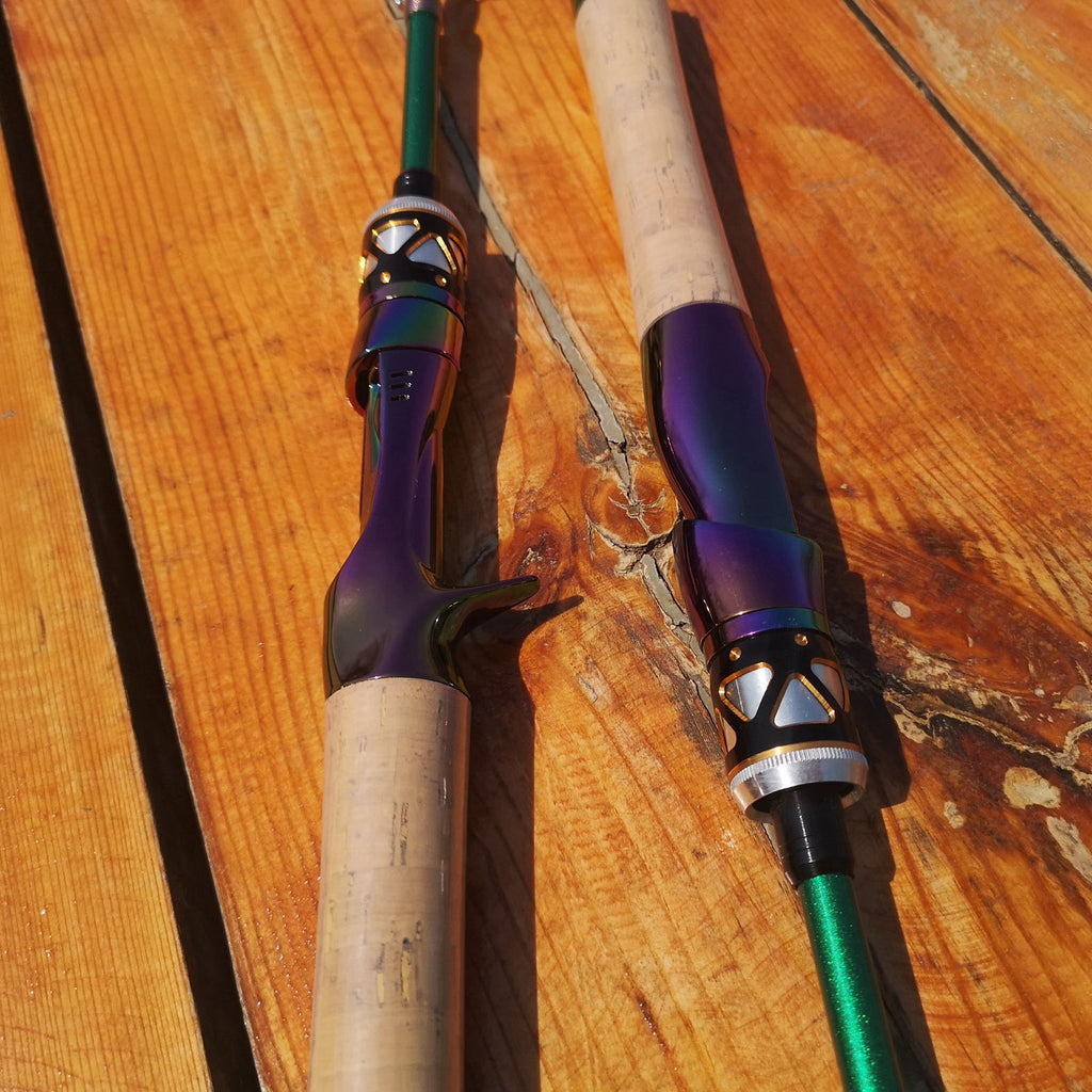 Ultra-short Carbon Fiber Shrink UL Portable Lure Rod Electroplated Telescopic Stream Lure Rod