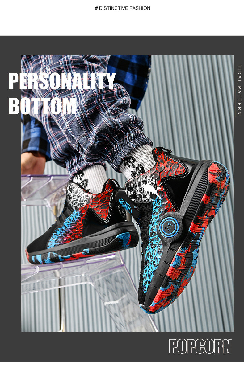 Youth Professional Basketball Shoes Men's Flyknit Mesh Sports Shoes Women's Student Trendy Practical Sneakers Wholesale