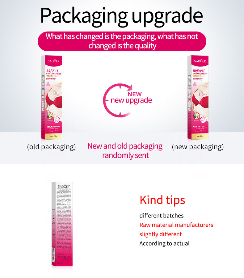 Full English Roll-on Cream20g SADOER Breast Firming and Plumping Massage Care Beauty Cream  Wholesale
