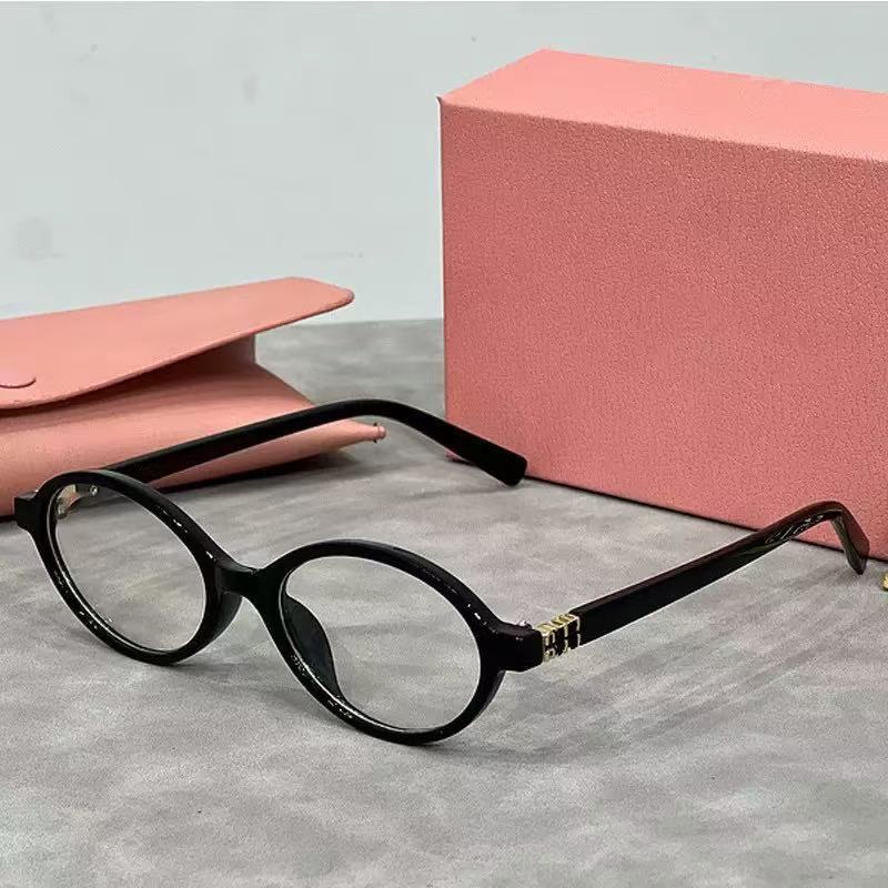 Jang Won-young Same Style Glasses Nerd Myopia Oval Small Frame Retro Sunglasses Leopard Print Korean Style No Makeup Retro