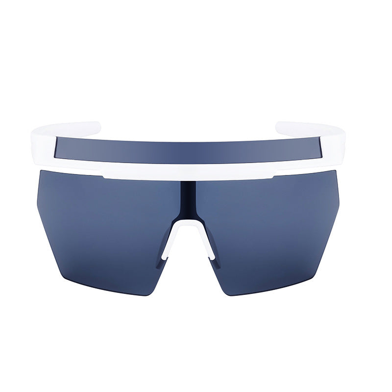 European and American Style Colorful Outdoor Sports Cycling Sunglasses for Women Trendy Fashion One-piece Windproof Sunglasses for Men Wholesale