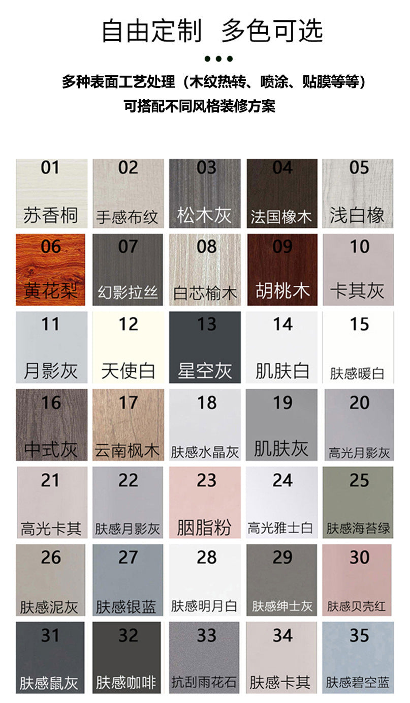 Custom Kitchen Cabinets Wall Cabinets Aluminum Alloy Modern Simple Waterproof Durable Home Combination Cabinets Overall