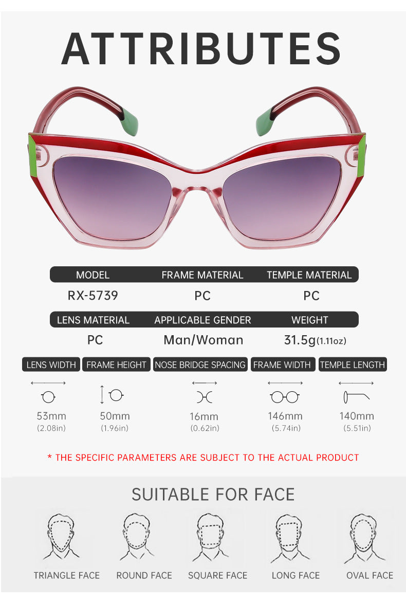 European and American Fashion Cat Eye Sunglasses for Women Hollow High-end Sunglasses Wholesale Glasses sunglasses