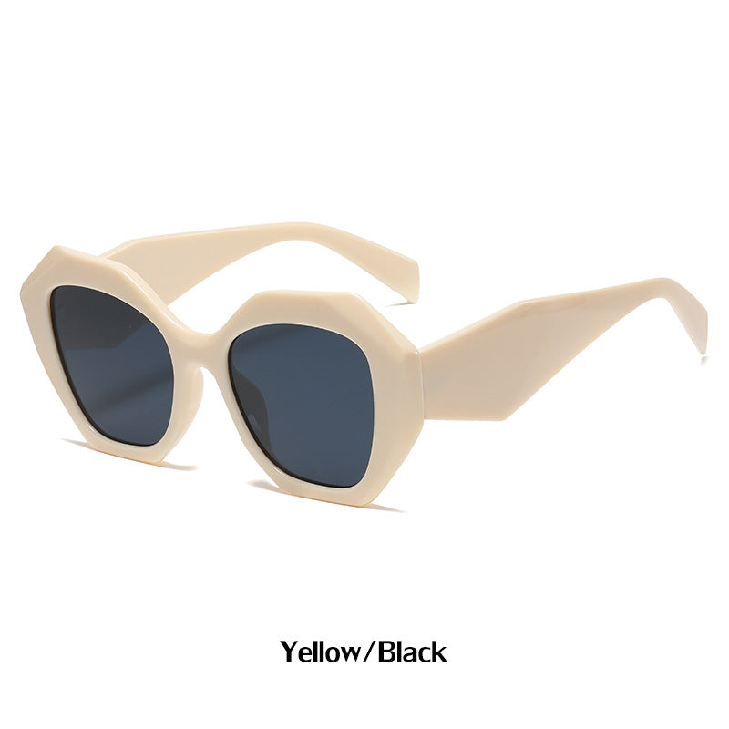 Sunglasses for Women New Irregular Frame Sunglasses for Women European and American Trendy Large Frame Sunglasses Sun Protection Glasses