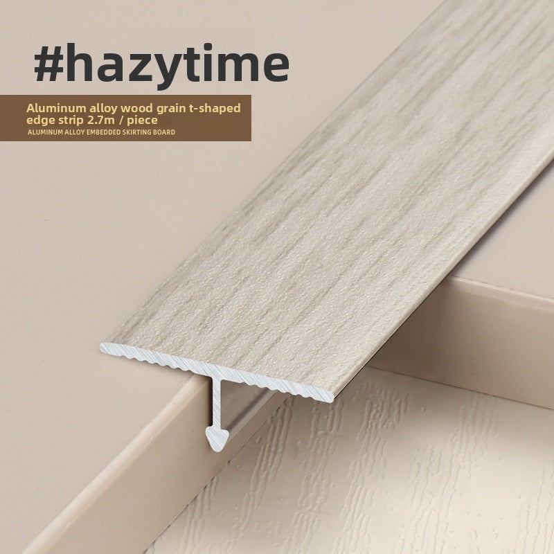 #hazytime aluminum alloy wood grain edge strip, 2m long, perfect for finishing touches.