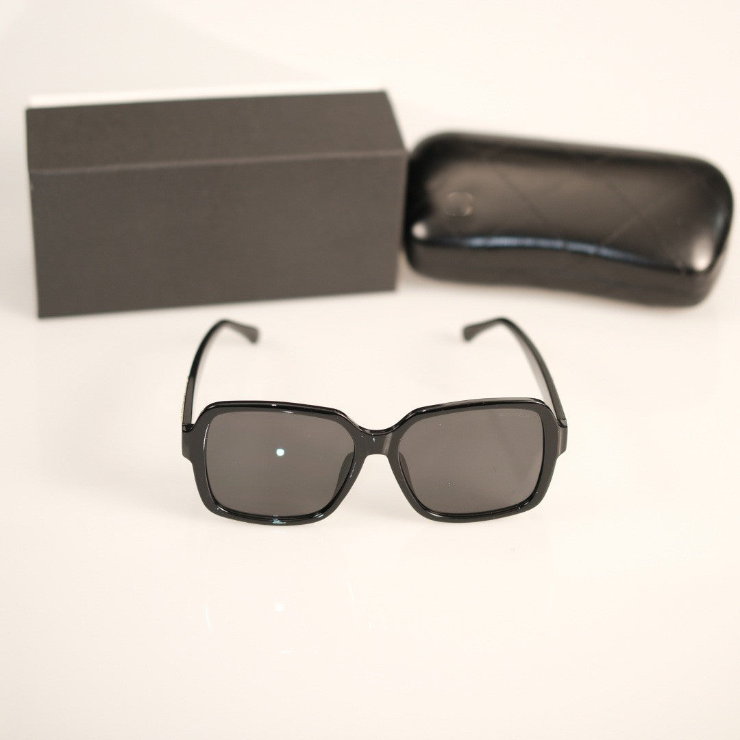 5048Internet Celebrity Style Blue Light Blocking Glasses Small Fragrance Style Large Frame Non-Prescription Glasses Personality Fashion Unisex Bare Face Glasses Frame