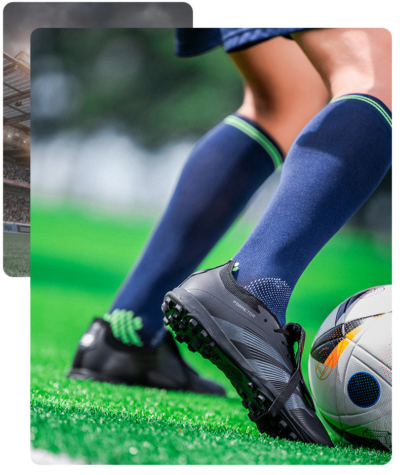 World Cup Football Shoes Men's New Style Grassland Competition AG Spike TF Broken Nails Adult Youth Student Sports Training