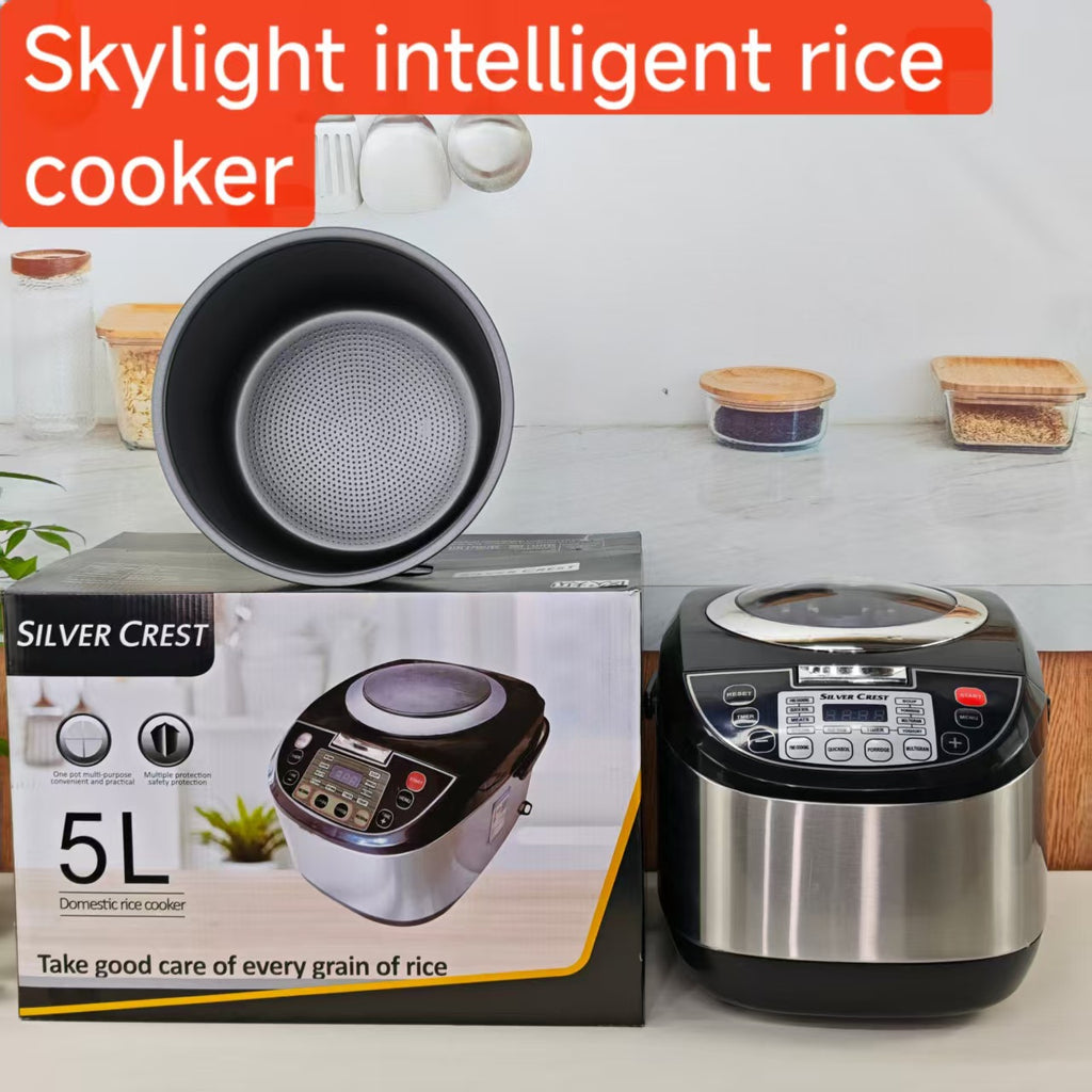 5LRicecooker English Rice Cooker5L Home Smart Reservation Factory Direct Sale Aluminum Alloy Inner Tank
