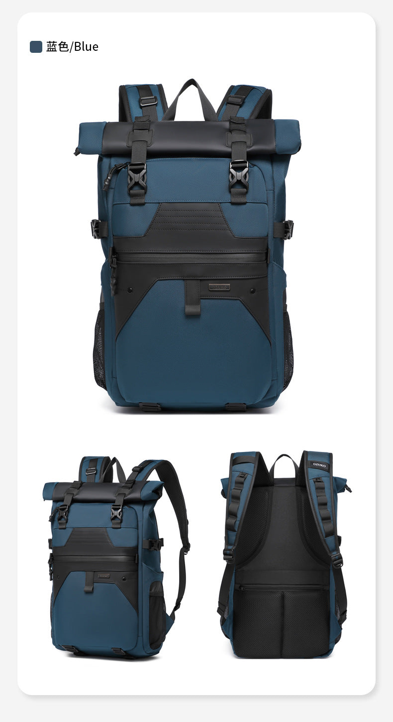 OZUKO Casual Backpack Backpack School Bag Large Capacity Waterproof Computer Bag Unisex Travel Commuting Bag