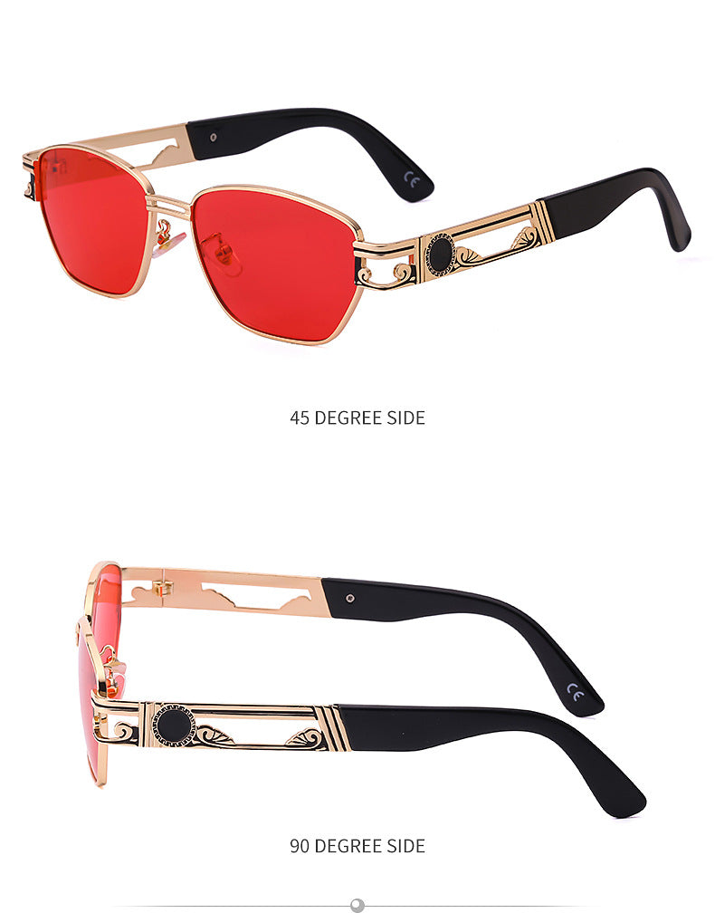 2025Steampunk Sunglasses New Men's Trendy Fashion Retro Small Square Frame Sunglasses Men sunglasses