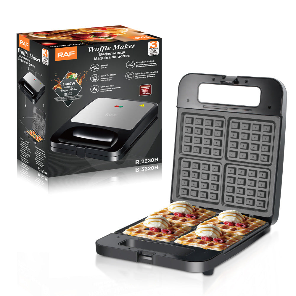 RAF European Standard Household Striped Breakfast Maker Internet Celebrity Mini Waffle Maker Light Food Machine Baking R.2230H