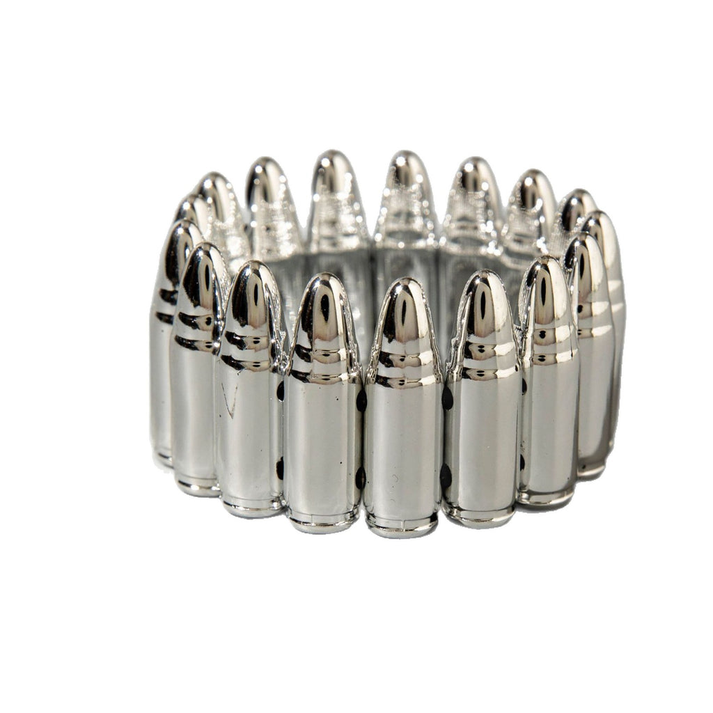 European and American Fashion Accessories with Personality CCB Bullet Bracelet Set  Wholesale of Niche Design Elastic Bracelets