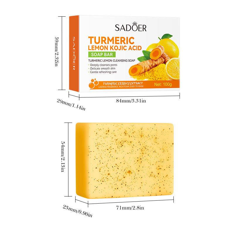 Turmeric Lemon Purifying Soap100g Clean Body Handmade Soap Export Manufacturer Wholesale