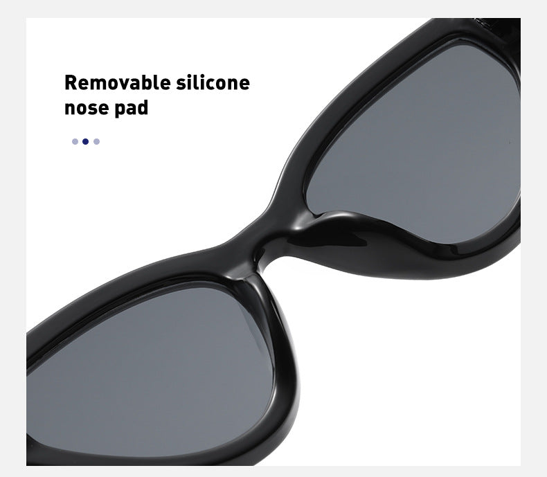 New European and American style personality cat-eye UV protection sunglasses for women ins Small Frame Sunglasses Eyewear Trendy Wholesale