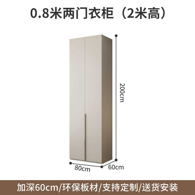 Wardrobe Solid Wood Hanging Area Multi-Bedroom Home Eco-Board Children's Room Corner Computer Desk Desk Cabinet Integrated Wardrobe