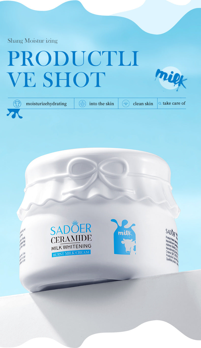 Breast Enhancement Cream120g SADOER Milk Whitening Hydrating Moisturizing Face Cream Cross-Border Wholesale