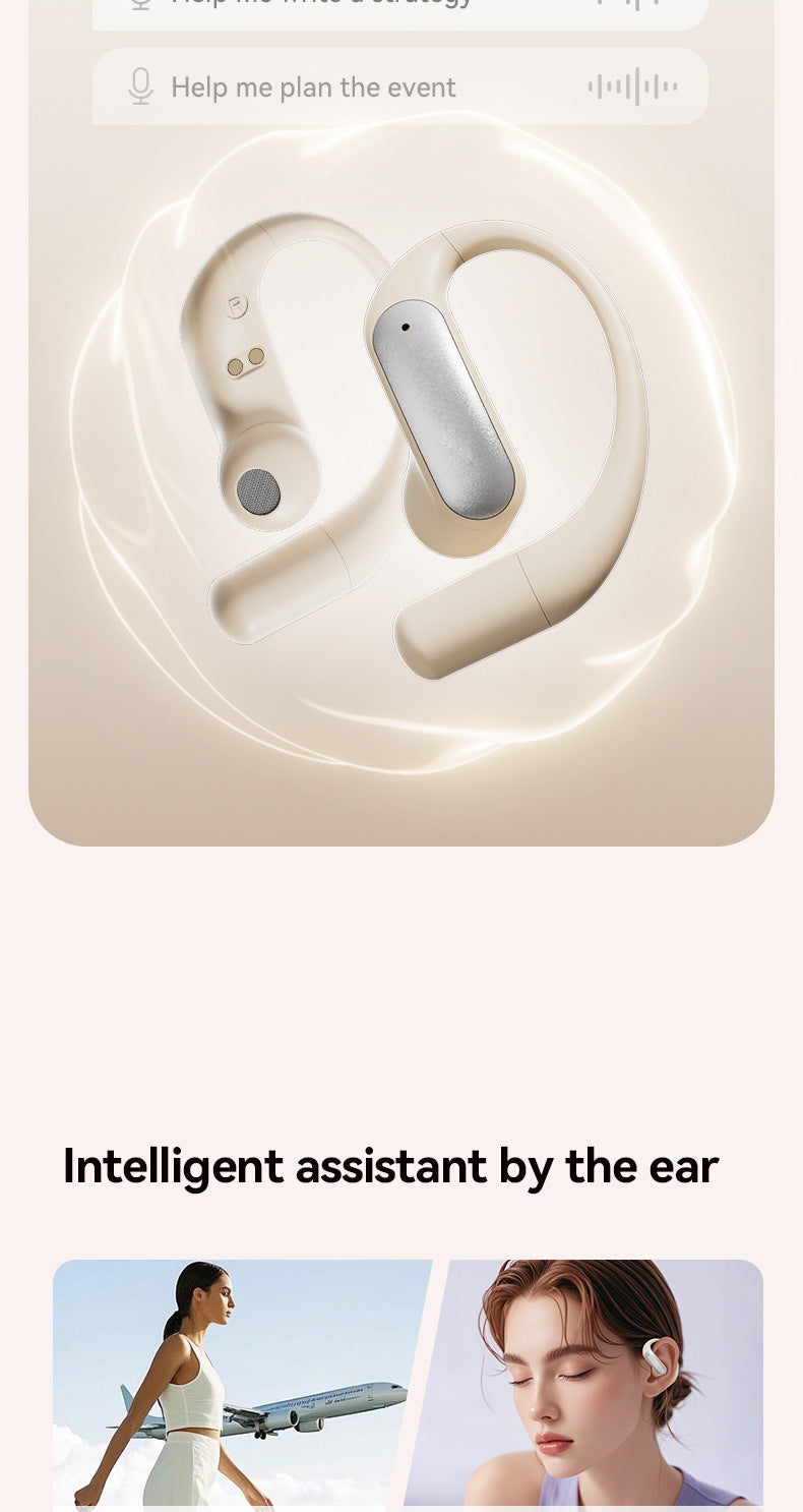 2025Popular M122New AI Translation Private Model Noise Cancelling Ultra-Long Battery Life Over-Ear Wireless Bluetooth Earphones