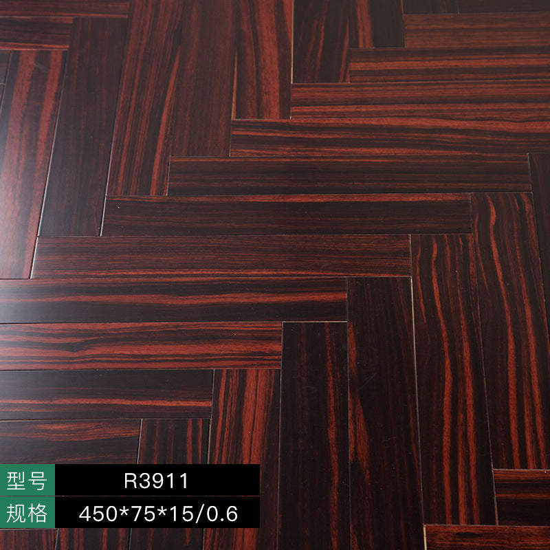 Herringbone Parquet Elm Rosewood Ebony Teak Rosewood Black Walnut Multi-layer Solid Wood Composite Flooring