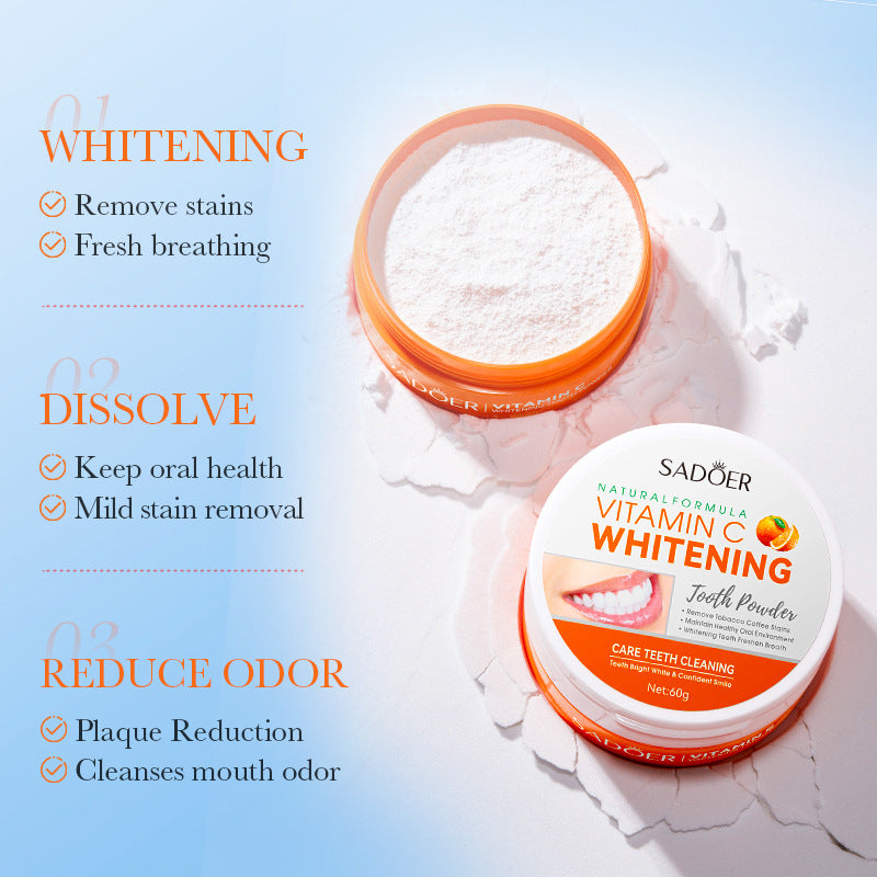 All English Tooth Powder60g SADOER Remove Tobacco Stains, Whiten Teeth, Clean Tartar, Strengthen Teeth Toothpaste  Wholesale