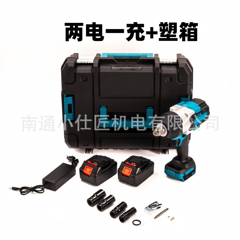 Manufacturer Cross-Border Foreign Trade Cordless Lithium-Ion Impact Wrench High Torque Woodworking Framing Automotive Repair Air Gun Screwdriver