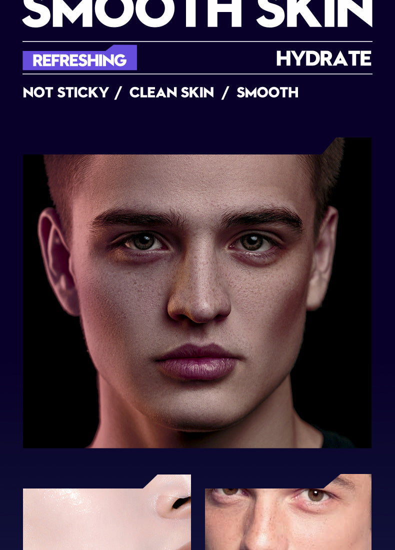 Full English Men's Face Mask25g SADOER Cool and Refreshing Men's Hydrating Mask Stickers  Wholesale