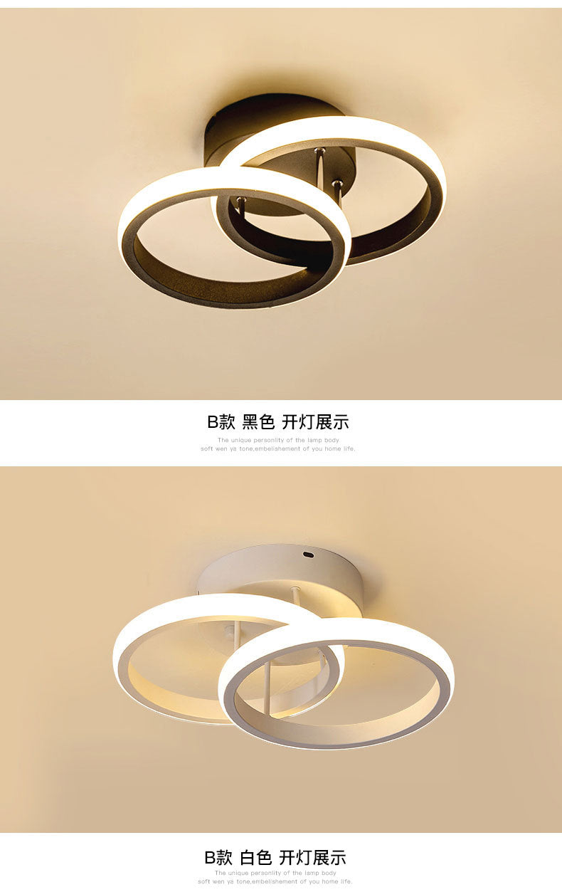 过道灯 入口走廊灯 铁艺楼梯灯 衣帽间LED吸顶灯 阳台灯 中山照明灯具