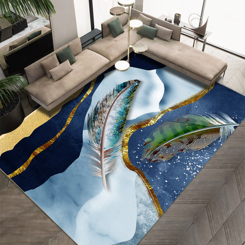 Light Luxury Crystal Velvet Carpet Wear-Resistant and Dirt-Resistant Living Room Sofa Coffee Table Carpet Cooling and Silent Home Non-Slip Bedroom Carpet