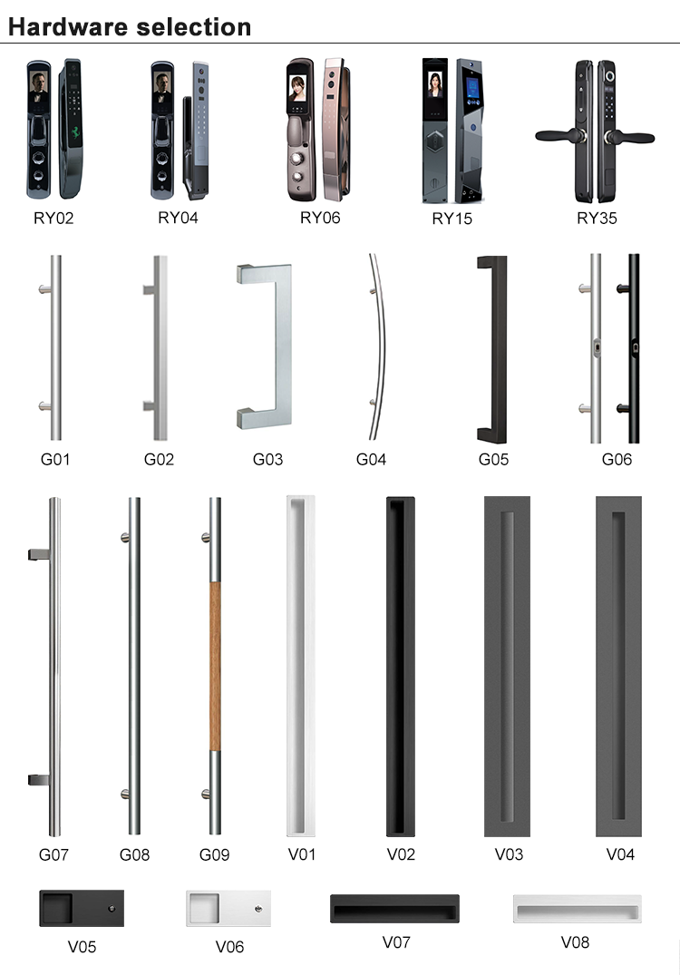 Luxury Design Entrance Door Exterior Security Front Pivot Door Modern Entry Black Wooden Aluminum Pivot Door