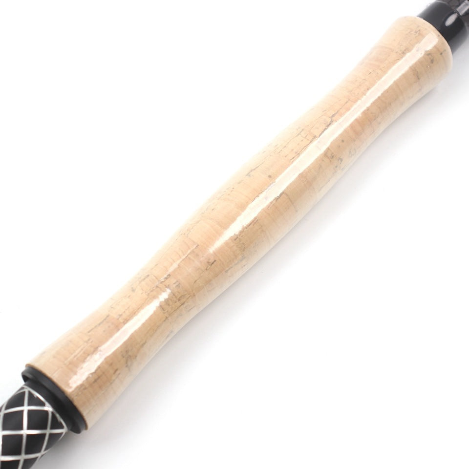 European and American Popular Portable Retractable Fly Rod Carbon Fiber Wooden Handle Fly Fishing Rod Retractable Lure Fishing Rod